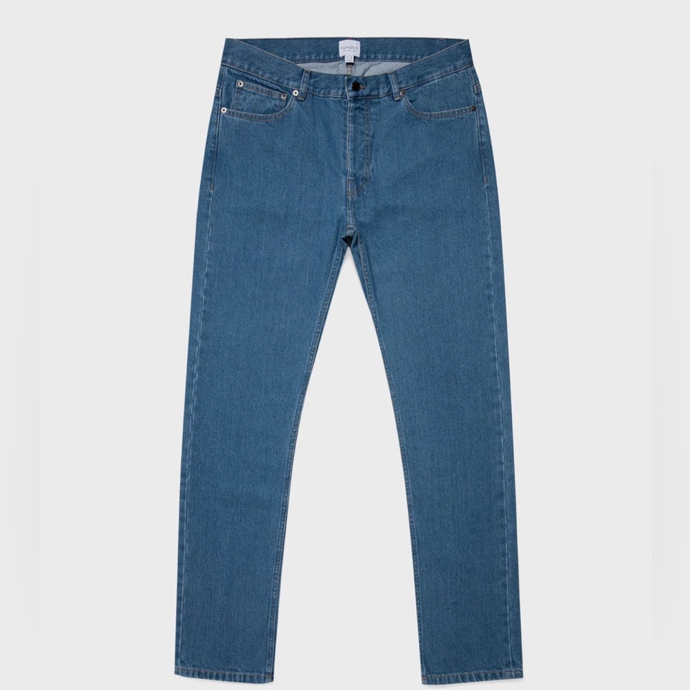 NWOT Sunspel Slim Fit Jeans Mid Wash